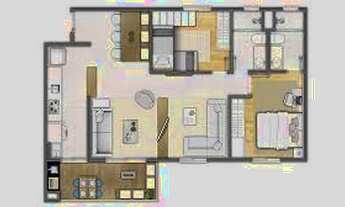 Imagem 5: Apartamento 2 Dormitórios com opção com Suíte no Residencial Bella Veneza na Zona Oeste em