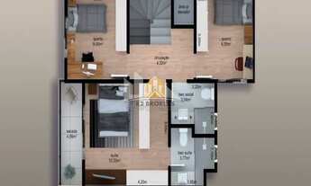 Imagem 3: Sobrado 3 quartos 243,90m à venda no Bom Retiro, Curitiba/PR