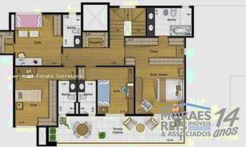 Imagem 7: Cobertura para Venda em São Paulo, Vila Andrade, 3 dormitórios, 3 suítes, 4 banheiros, 4 v