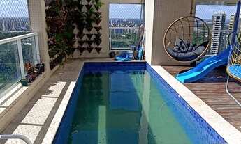 Imagem 3: Alugo Cobertura com 221m², 3/4, 2 suítes, piscina, 4 garagem, no Greenville, Patamares, Sa