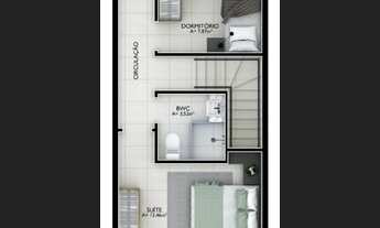 Imagem 6: Sobrado Geminado para Venda no Bairro Bom Retiro em Joinville-SC