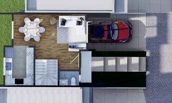 Imagem 4: Sobrado para venda 100 m², 3 quartos sendo 1 suíte, 2 vagas cobertas, no Xaxim - Curitiba