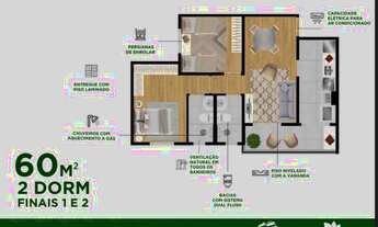 Imagem 4: Apartamento no Urbanova- 2 Dormitorio c/ Suíte e Varanda Gourmet Vista Livre