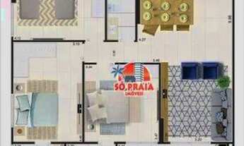 Imagem 4: Apartamento com 2 dormitórios à venda, 82 m² por R$ 600.000 - Vilamar - Praia Grande/SP