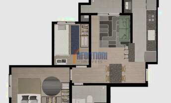 Imagem 3: Apartamento com 2 dormitórios à venda, 48 m² por R$ 330.000,00 - Afonso Pena - São José do