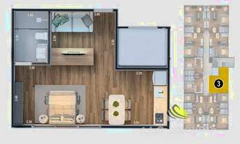 Imagem 6: Studio para Venda em Imbituba, Centro, 2 dormitórios, 1 suíte, 2 banheiros, 1 vaga