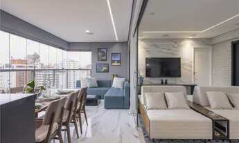 Imagem 1: Apartamento semimobiliado 2 suítes com 2 vagas à venda na Vila Olímpia, São Paulo/SP