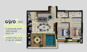 Imagem 2: Gyro Ricardo Paranhos - Apartamento 2 quartos, sendo 1 suíte