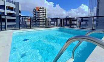 Imagem 2: Apartamento mobiliado Ponta Verde, andar alto, bem ventilado, 2 quartos, 2 vagas