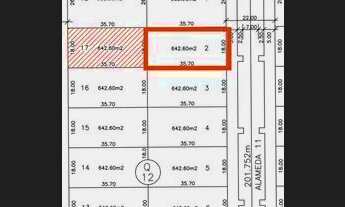 Imagem 2: Vendo lote na Orla 14 com 321,3 m², com 09 metros de frente por 35,7 laterais