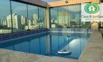 Imagem 2: Cobertura duplex na Aparecida , 04 suítes ALUGA - R$ 11.000, - Santos