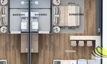 Imagem 4: Studio para Venda em Imbituba, Centro, 2 dormitórios, 1 suíte, 2 banheiros, 1 vaga