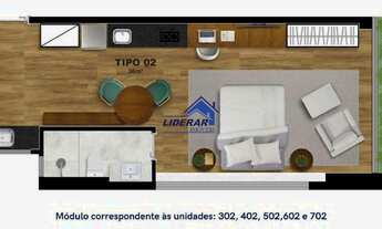 Imagem 5: Loft para aluguel, 1 quarto, 1 suíte, Lourdes - Belo Horizonte/MG