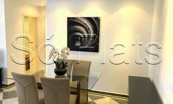 Imagem 3: Flat no Espaço Alpha disponível para locação contendo 55m² , 1 dormitório e 1 vaga de gara