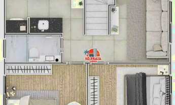 Imagem 2: Casa com 2 dormitórios à venda, 51 m² por R$ 280.000 - Vila Guilhermina - Praia Grande/SP