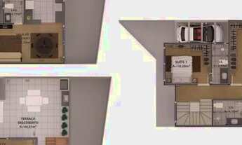 Imagem 4: CASA com 3 dormitórios à venda por R$ 1.257.186,00 no bairro Água Verde - CURITIBA / PR