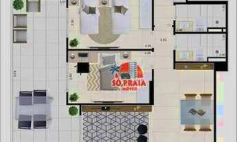 Imagem 7: Apartamento com 2 dormitórios à venda, 82 m² por R$ 600.000 - Vilamar - Praia Grande/SP
