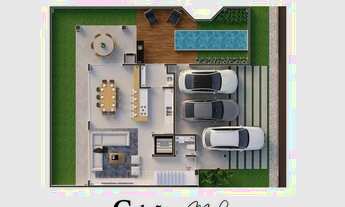 Imagem 4: Casa NOVA em Condomínio Clube com 4 quartos, 4 salas, 3 vagas, Quintal e Área Gourmet!