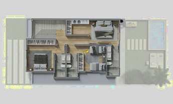 Imagem 6: EXCELENTE APARTAMENTO NO RESIDENCIAL OKÁ NO BACACHERI, COM 3 QURTOS, SENDO 3 SUÍTES, 2 VAG