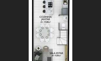 Imagem 5: Sobrado Geminado para Venda no Bairro Bom Retiro em Joinville-SC