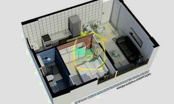 Imagem 5: Lançamento com 1 quarto nas Graças à venda, 33 m² por R$ 270.000