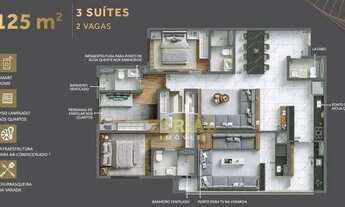 Imagem 1: Apartamento com 3 dormitórios à venda, 125 m² por R$ 1.692.968,00 - Vila Dom Pedro I - São