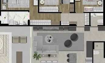 Imagem 5: Apartamento Garden Alto Padrão 3 suítes com 177m² à venda no Água Verde, Curitiba/PR