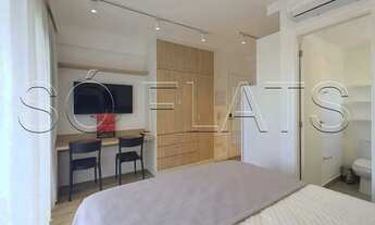 Imagem 3: Flat estilo Studio disponível para locação no bairro de Pinheiros ele contém 24m² e 1 dorm