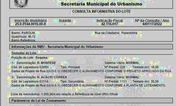 Imagem 2: Terreno para venda tem 101 metros quadrados em Parolin - Curitiba - PR com PROJETO APROVAD