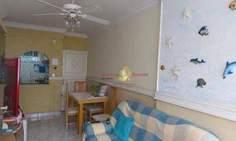 Imagem 5: Apartamento semi mobiliado, com 1 dormitório, Pé na areia, vista do mar, 01 vaga de garag