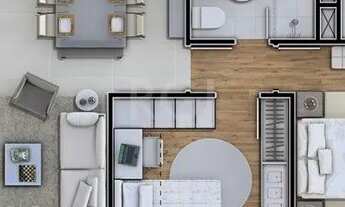 Imagem 2: Apartamento para Venda - 60.61m², 2 dormitórios, sendo 1 suites, 1 vaga - Marechal Rondon