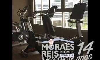 Imagem 2: Apartamento no Brooklin!!! Com 50m2, 1 dormitório, sala, 1 banheiro, varanda e 1 vaga de g