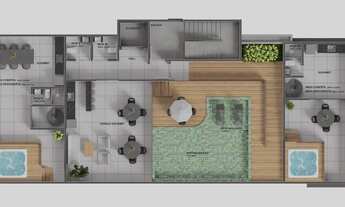 Imagem 7: Cod: CJE41 - Flat com 22,73m2, Sul, 01 vaga garagem rotativa, 450m do mar - Intermares