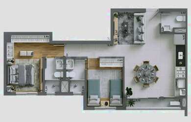 Imagem 3: Apartamento à venda, 3 quartos, 1 suíte, Jardim Sul - Uberlândia/MG