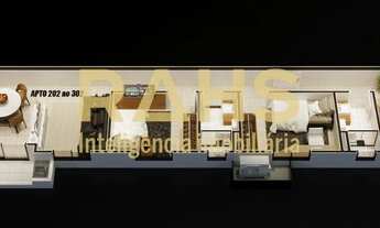 Imagem 2: Apartamento na Planta com 3 Quartos sendo 1 suíte no Costa e Silva