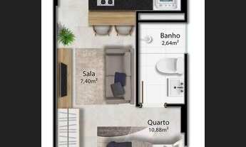 Imagem 2: Apartamento para Venda em Vitória, Jardim da Penha, 1 dormitório, 1 banheiro, 1 vaga