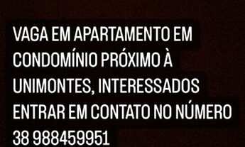 Imagem: Vaga em apartamento próximo à Unimontes