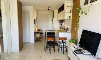 Imagem 2: Studio mobiliado, com garagem e vista Mar em Coqueiros