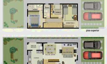 Imagem 4: Casa de condomínio para venda possui 91 metros quadrados com 3 quartos