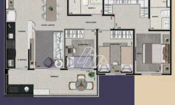 Imagem 2: Apartamento com 3 dormitórios à venda por R$ 641.000,00 - Fragata - Marília/SP