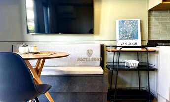 Imagem: Studio loft mobiliado, com dormitório