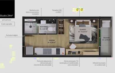 Imagem 5: Condomínio PACE. Studios & Aptos com 1 ou 2/4 e 1 vaga. J007