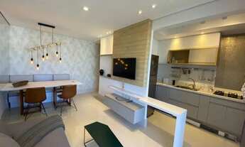 Imagem 2: Apartamento 1 suíte mobiliado, prédio com área de lazer completa e serviços. Boqueirao, Sa