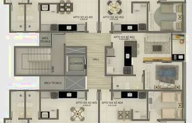 Imagem 6: Apartamentos de 02 quartos em Tambauzinho, prédio c/ elevador e área de lazer