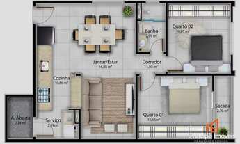 Imagem 7: Apartamento com 2 dormitórios no Boehmerwald
