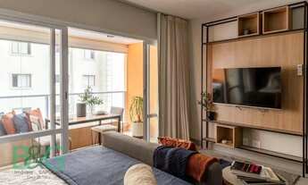 Imagem 2: Apartamento com 1 dormitório para alugar, 47 m² por R$ 4.638,00/mês - Campo Belo - São Pau