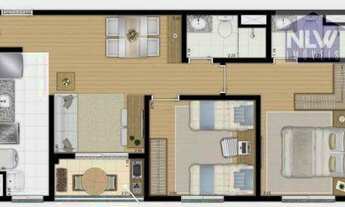 Imagem 2: Apartamento com 2 dormitórios à venda, 55 m² por R$ 358.901,00 - Vila Conceição - Diadema