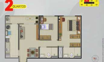 Imagem 5: Ap de 2 Quartos Via Solere de 66m² com Lazer Completo (Sinal de 48 Mil