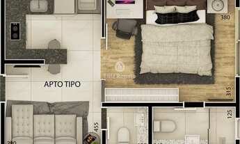 Imagem 7: Apartamento à venda 1 quarto 1 suíte - São Luíz