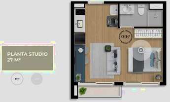 Imagem 6: Studio para venda possui 27 metros quadrados com 1 quarto em Vila Nova Conceição - São Pau